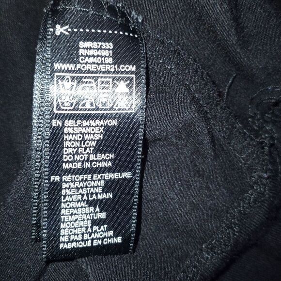 FOREVER 21 BLACK DRESS SZ.M EUC - Picture 6 of 6